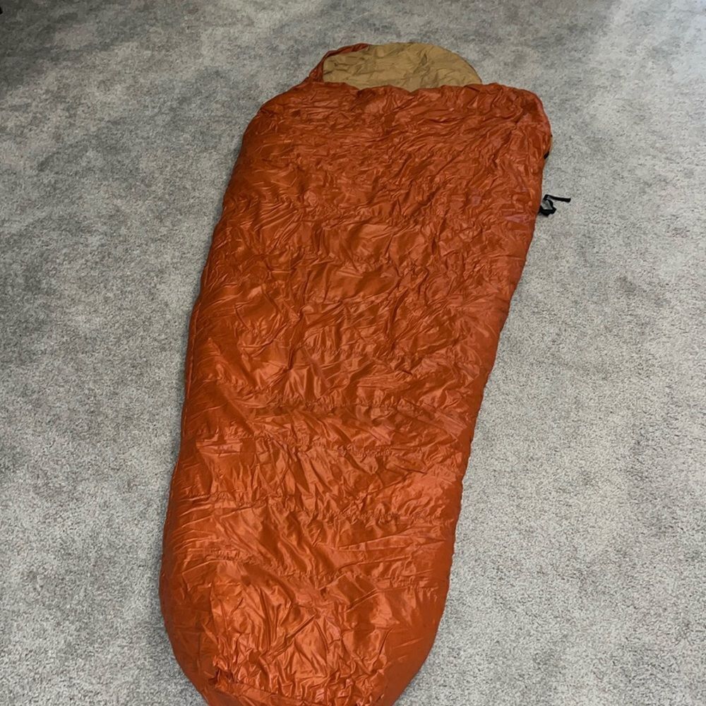 REI Seattle by Thaw 1970’s vintage Denali -29 Down Mummy Sleeping Bag-EXTRA LONG